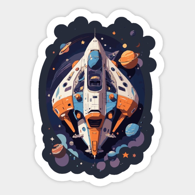 Spaceship Sticker by EpikPack